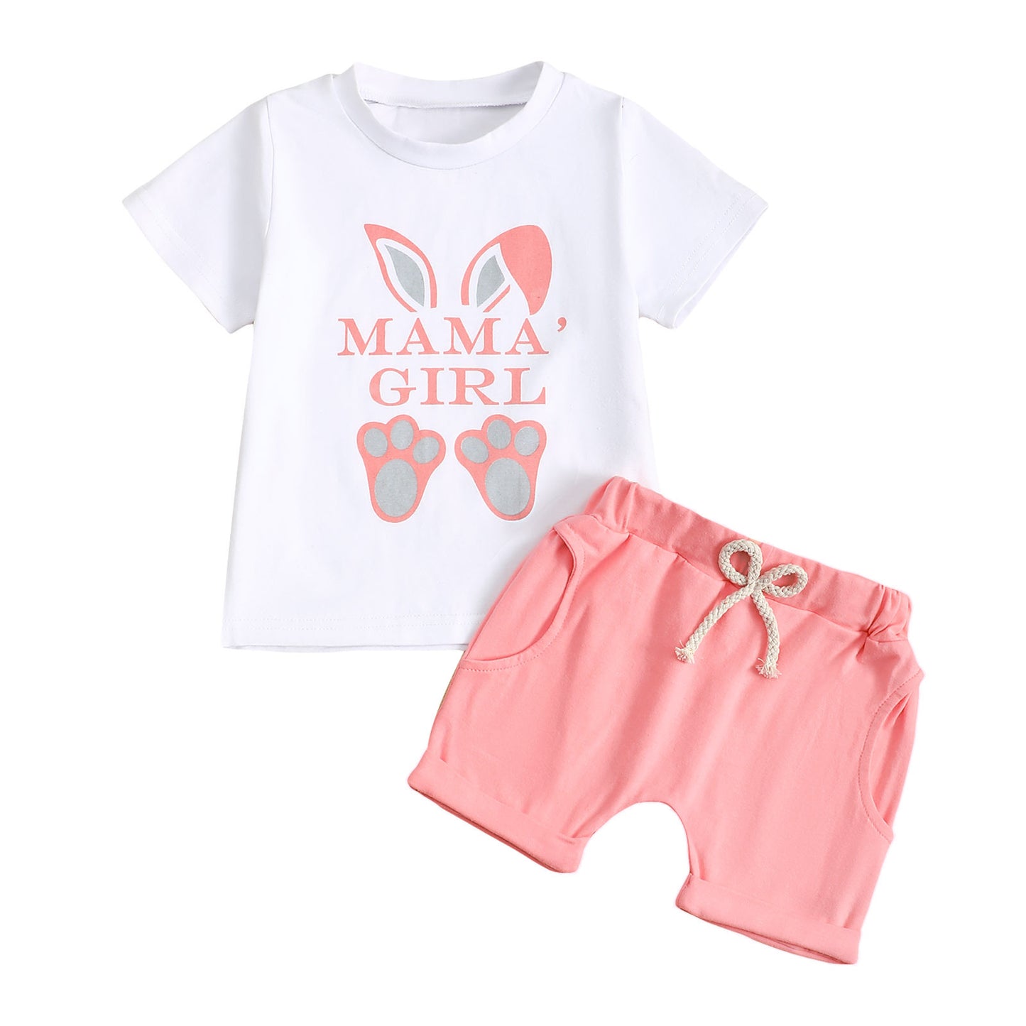 Baby-Osterhasen-Overall | Süßer Kurzarm-Body 0-24M