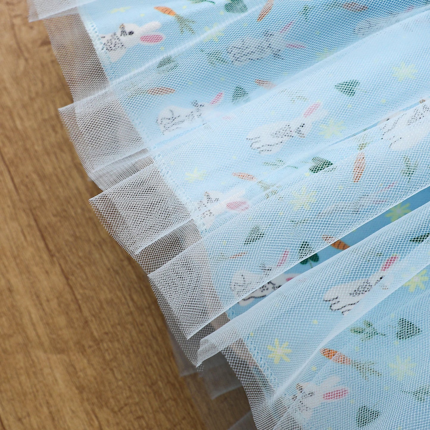 Oster-Outfit für Babys Mädchen – Hasen-Strampler und Netz-Tutu-Rock-Set mit Rüschenärmeln