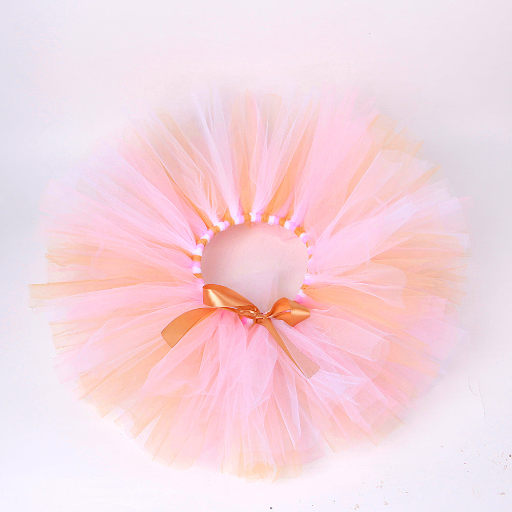 Tüllrock mit Osterhasenmotiv für Mädchen – Rosa-weißes Ballett-Tutu für Kleinkinder und Kinder