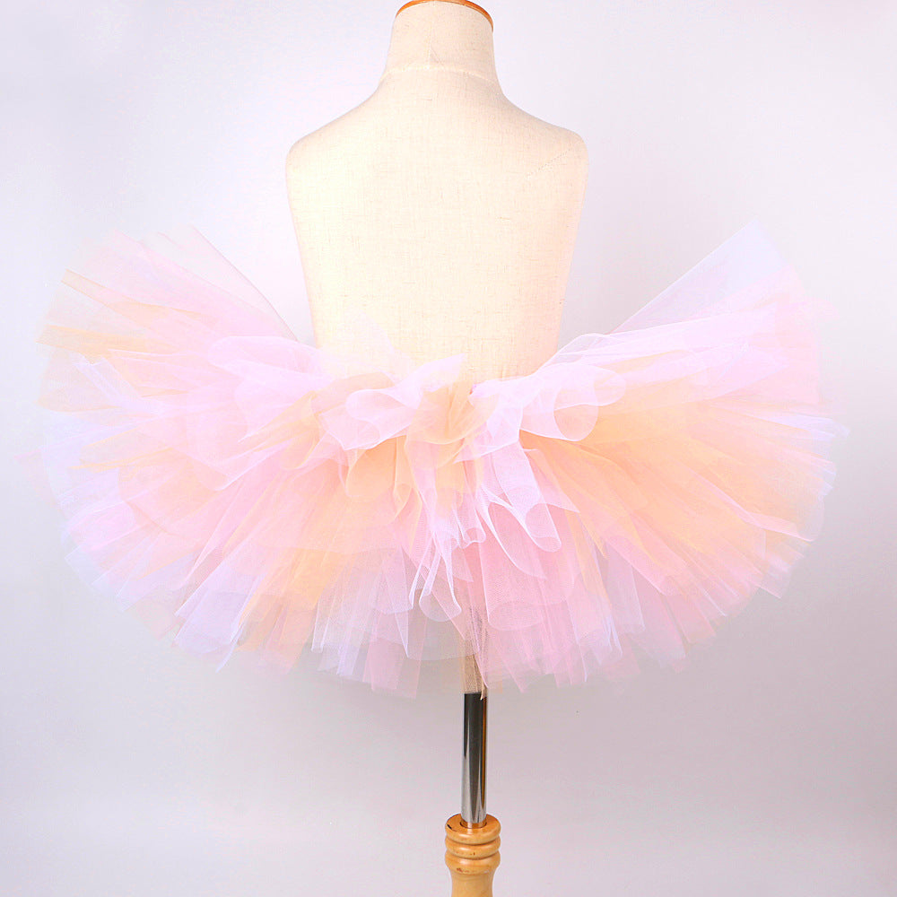 Tüllrock mit Osterhasenmotiv für Mädchen – Rosa-weißes Ballett-Tutu für Kleinkinder und Kinder