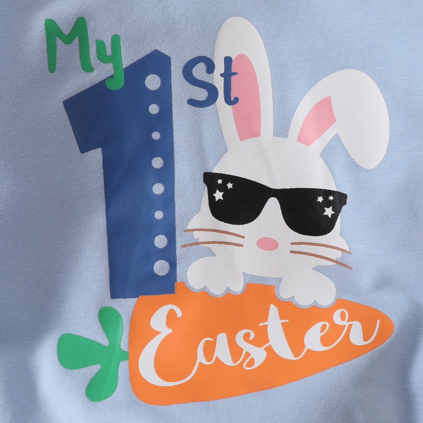 Baby-Spielanzug mit Kapuze und Osterhasen-Print für Mädchen – Langarm-Overall mit Bommelschwanz