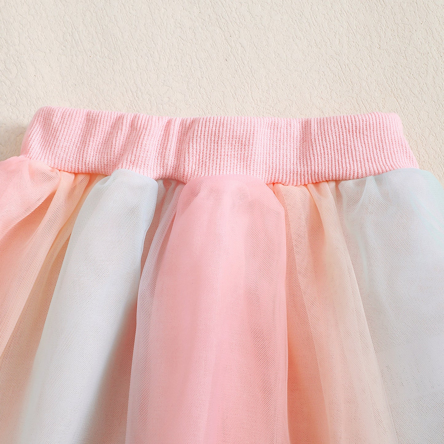 Osterhasen-Outfit für Babymädchen – Langarm-Sweatshirt mit Schleife und Karottendruck + Tüllrock-Set