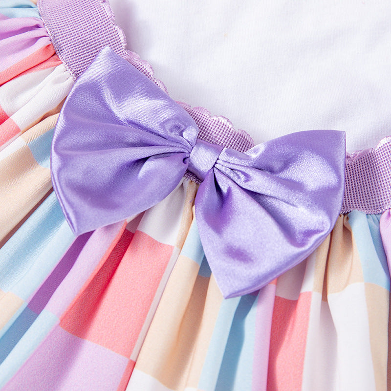 4-teiliges Osterhasen-Set für Babys mit Flügelärmeln, Tutu-Rock, Socken und Stirnband