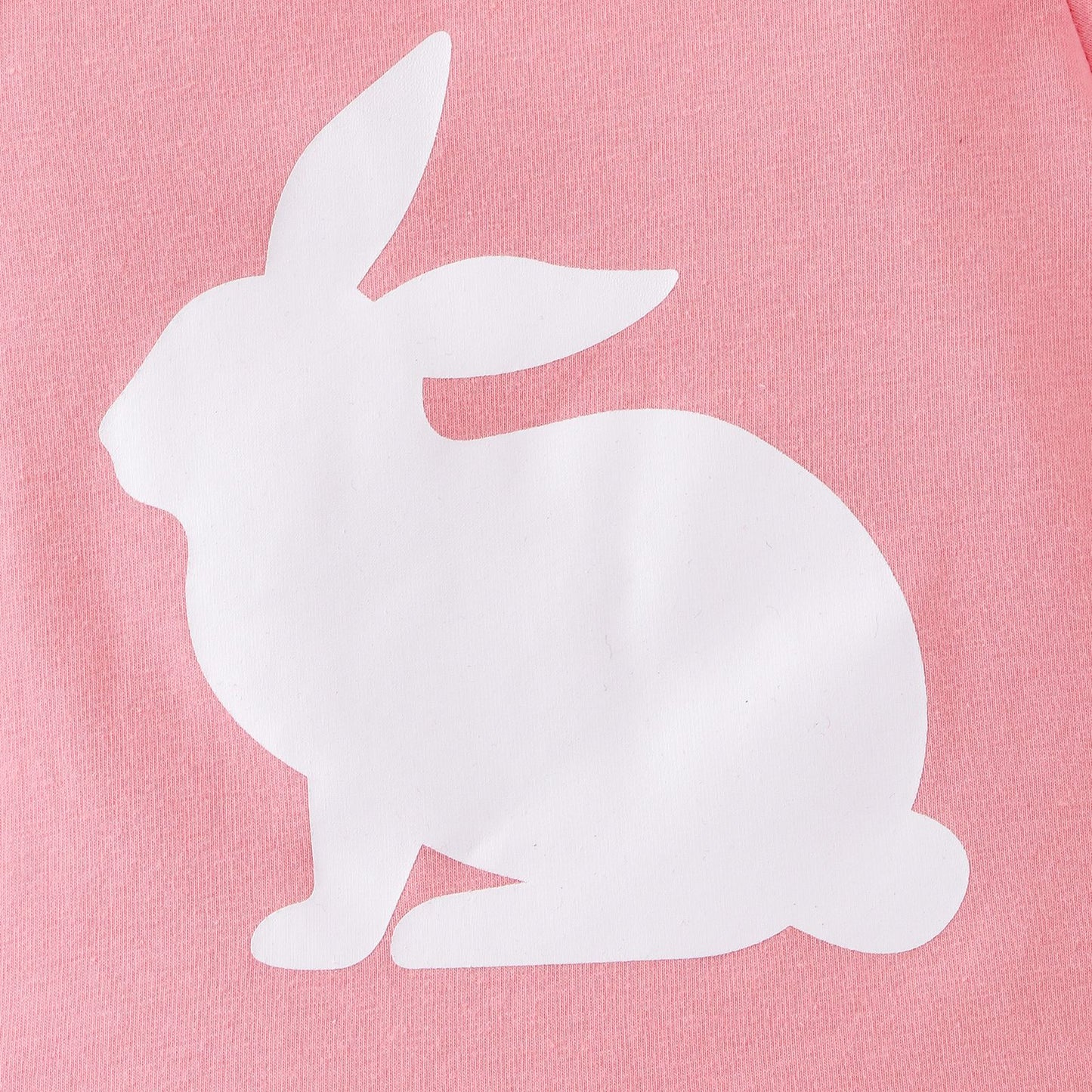 Baby-Set für Mädchen mit rosa Osterhasen-Print – Süßer Kurzarm-Strampler mit Schleife und Tüllrock