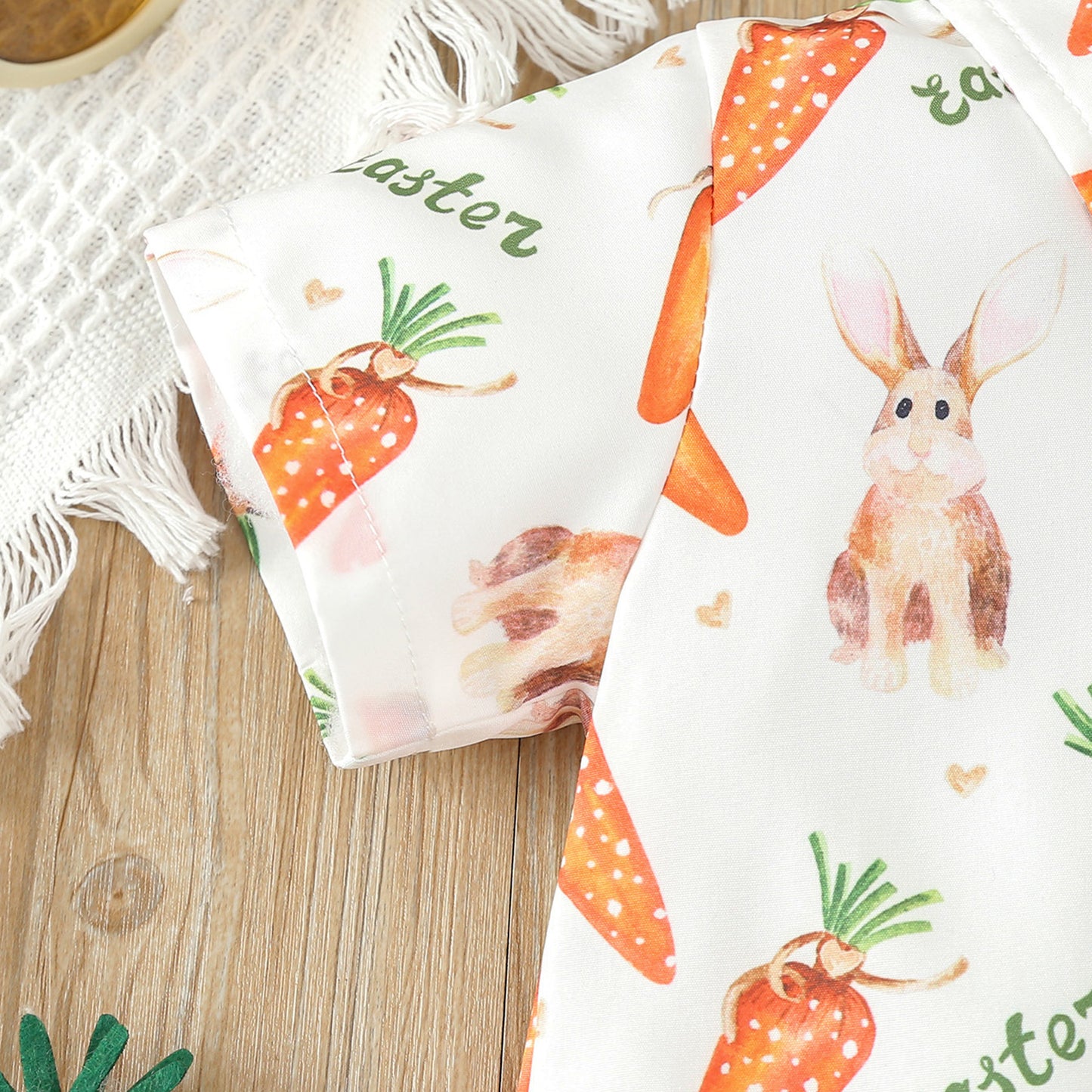 Osterhasen-Shirt & Shorts-Set für Jungen – Sommeroutfit