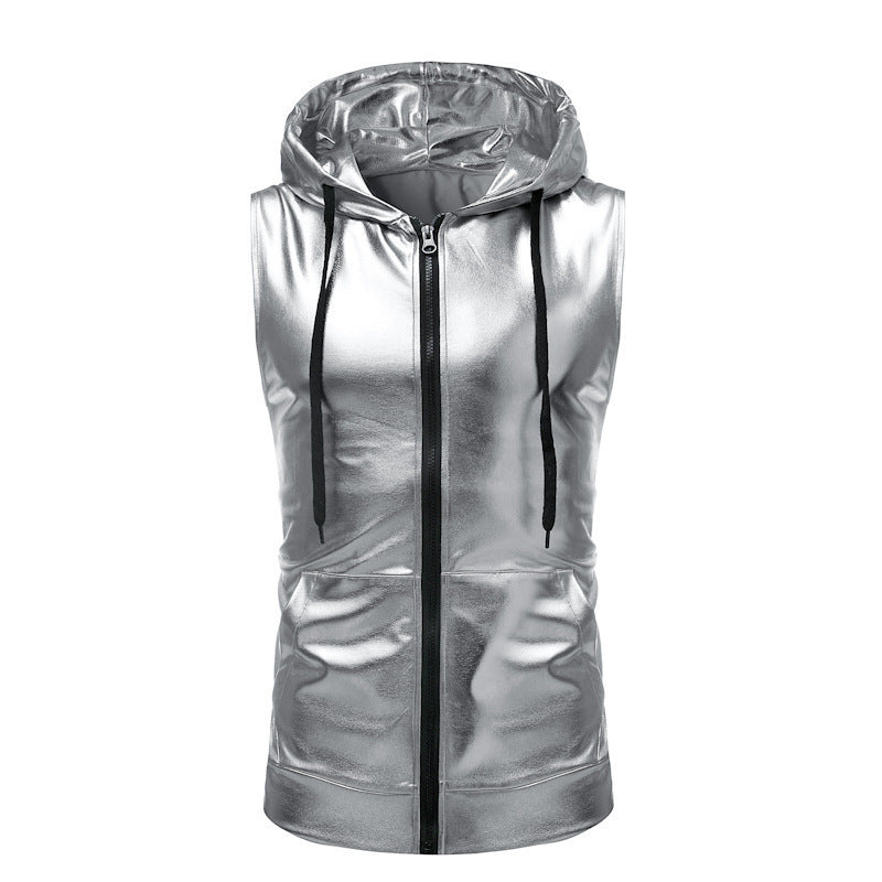 Schillerndes Disco-Kostüm-T-Shirt für Herren