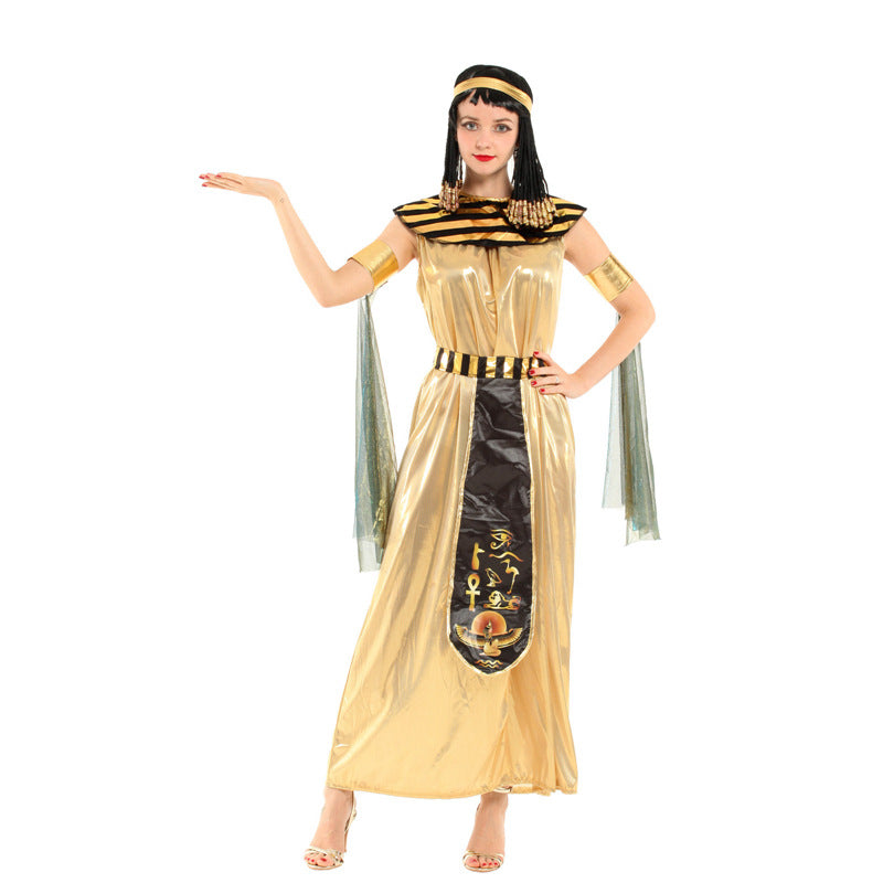 Egyptian Goddess Costume for Women Party Halloween Cosplay Outfit Set