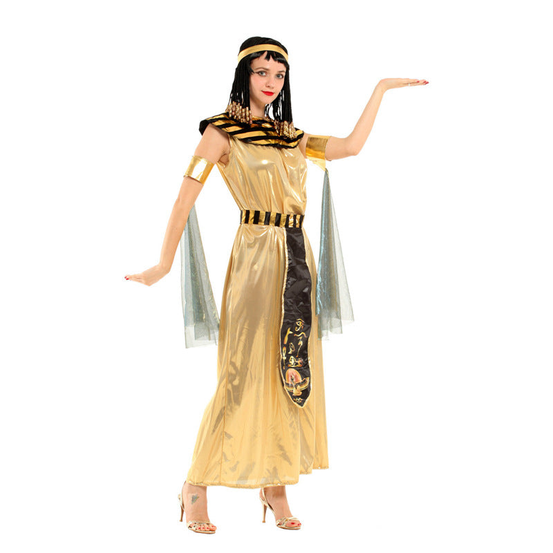 Egyptian Goddess Costume for Women Party Halloween Cosplay Outfit Set