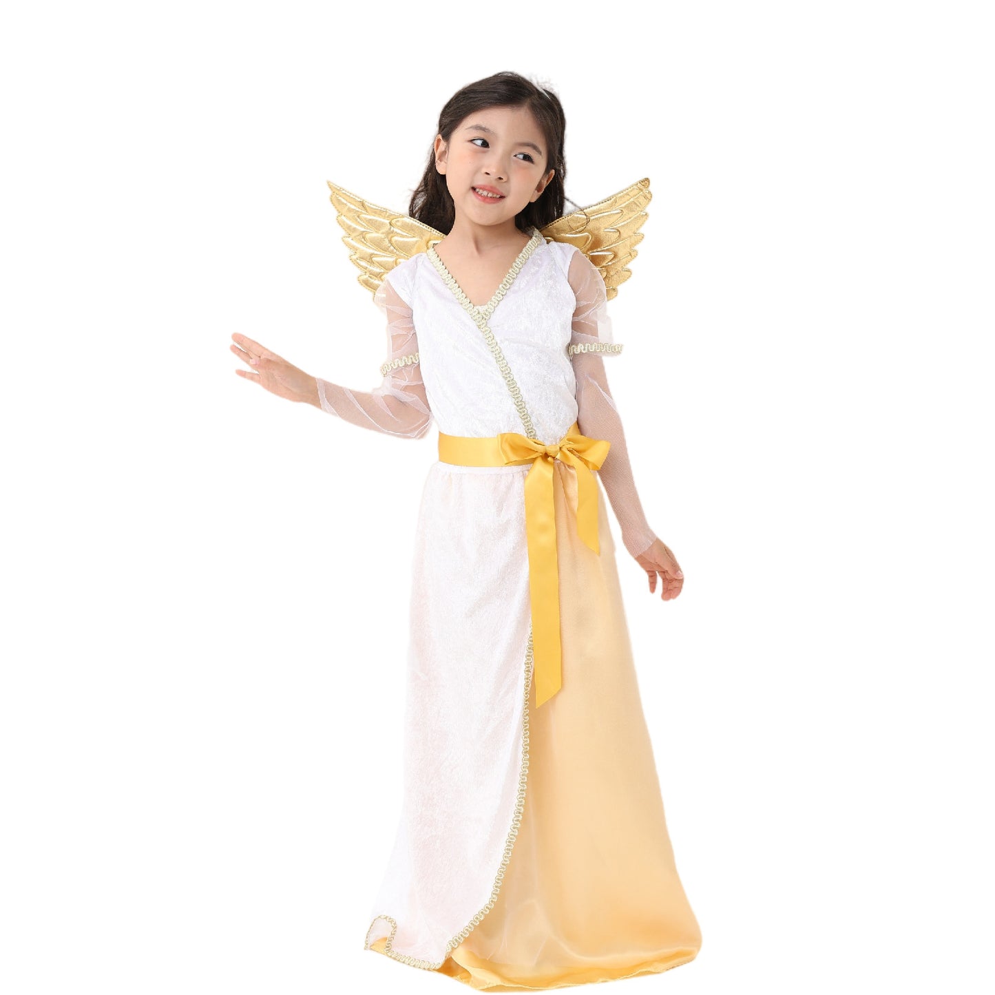California Costumes Sweet Guardian Golden White Angel Kostüm für Mädchen
