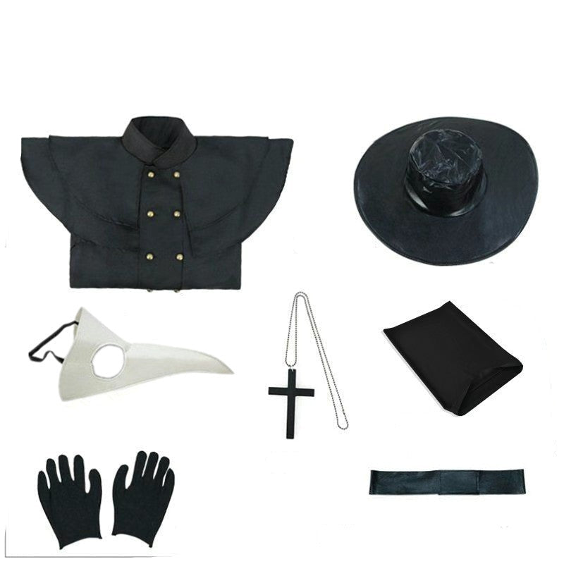 Mittelalterliche Pestarzt-Halloweenkostüme für Erwachsene für Damen