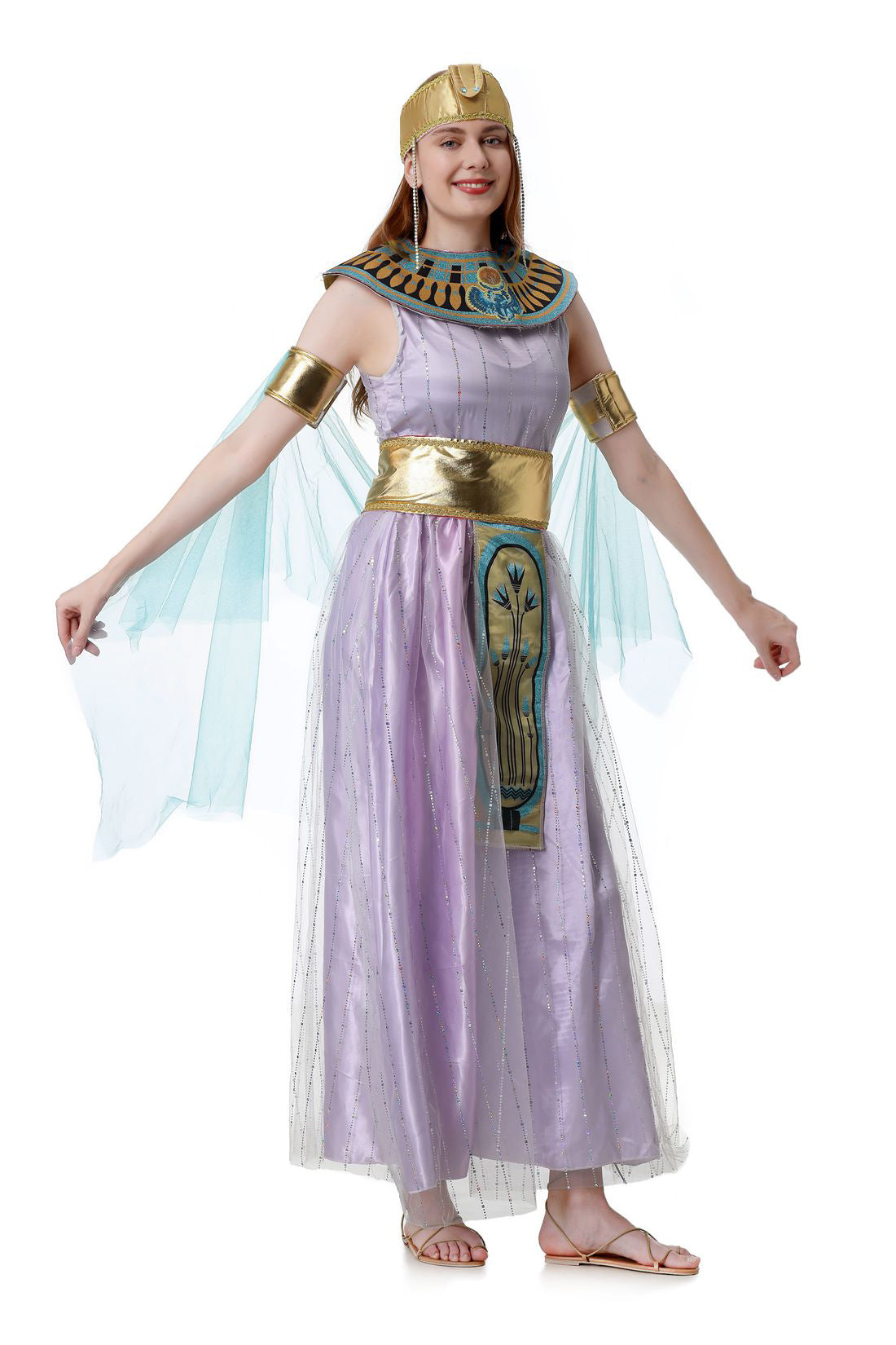 Damen Griechische Königin Kleopatra Mythos Göttin Karnevalskleid
