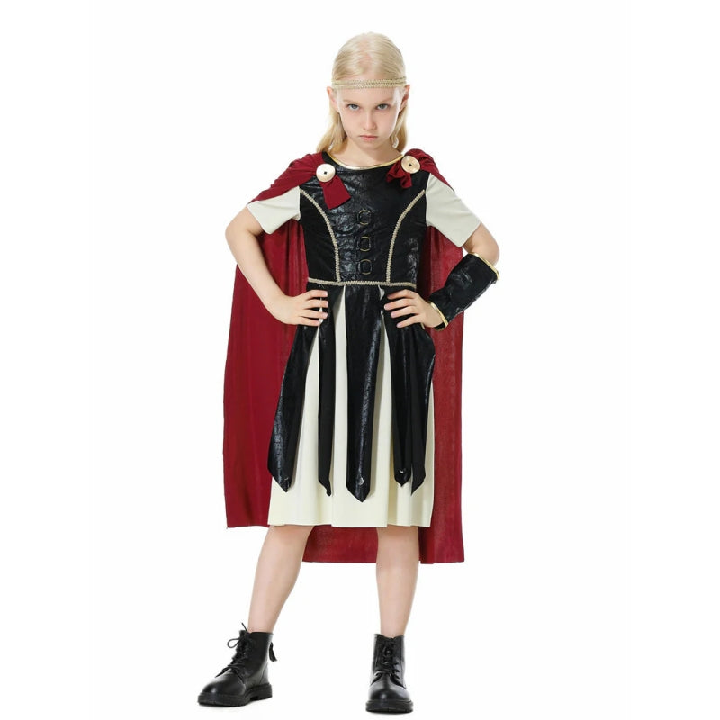 Ancient Roman Warrior Soldier Gladiator Costumes for Boys Girls Men