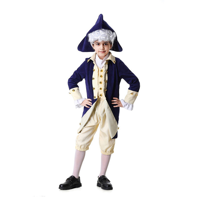 George Washington Kostüm als historische Figur aus der Kolonialzeit für Jungen und Männer