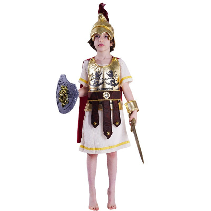 Roms Top-Superstar-Kämpfer-Gladiator-Champion-Kostüm für Jungen