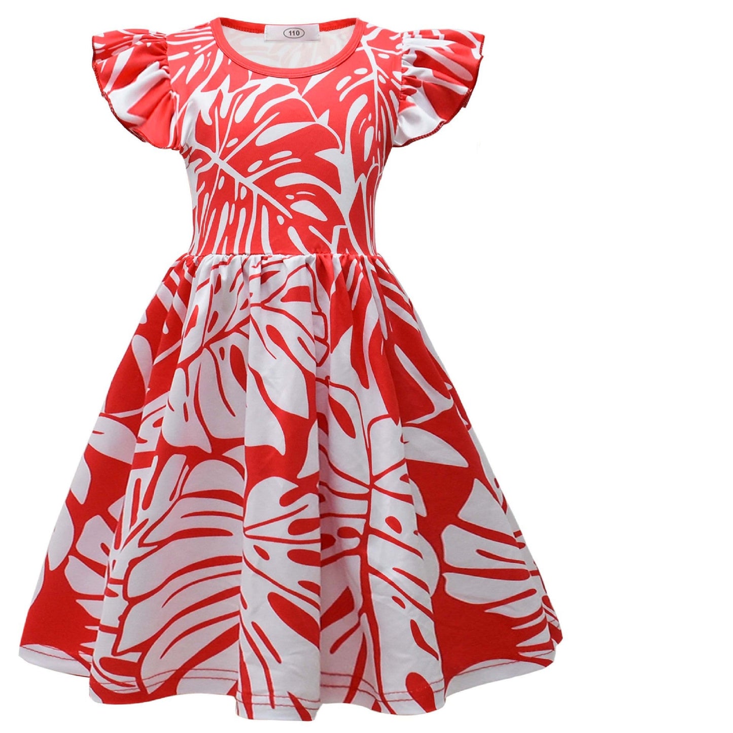 Mädchen Lilo Pelekai Klassisches Halloween Red Leaf Fancy Cosplay Kostüm