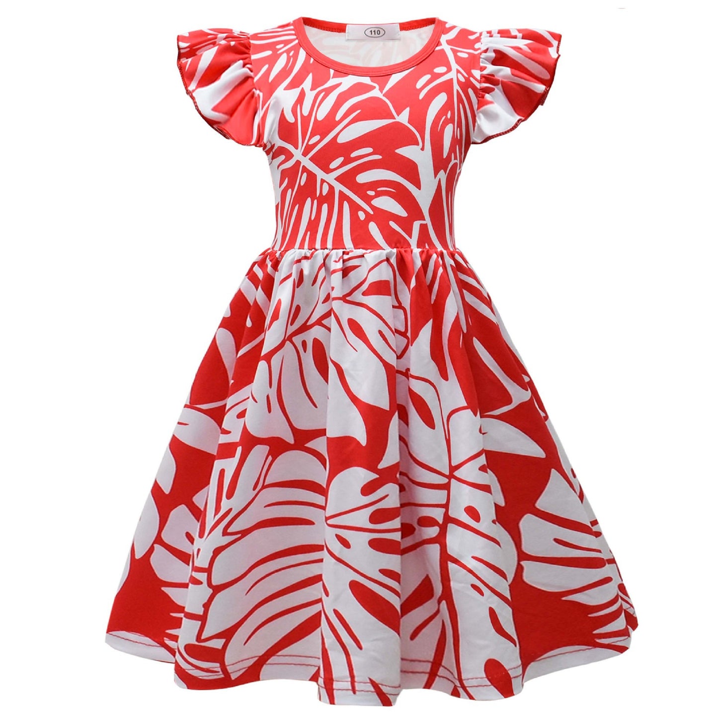 Mädchen Lilo Pelekai Klassisches Halloween Red Leaf Fancy Cosplay Kostüm