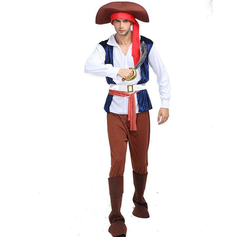 Adult Pirate Captain Cosplay Costume for Women and Men Carnival Fancy Dress Outfits