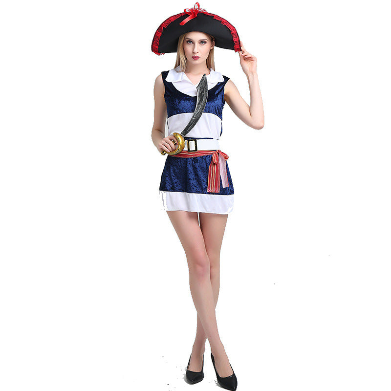 Adult Pirate Captain Cosplay Costume for Women and Men Carnival Fancy Dress Outfits