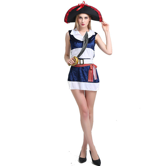 Adult Pirate Captain Cosplay Costume for Women and Men Carnival Fancy Dress Outfits