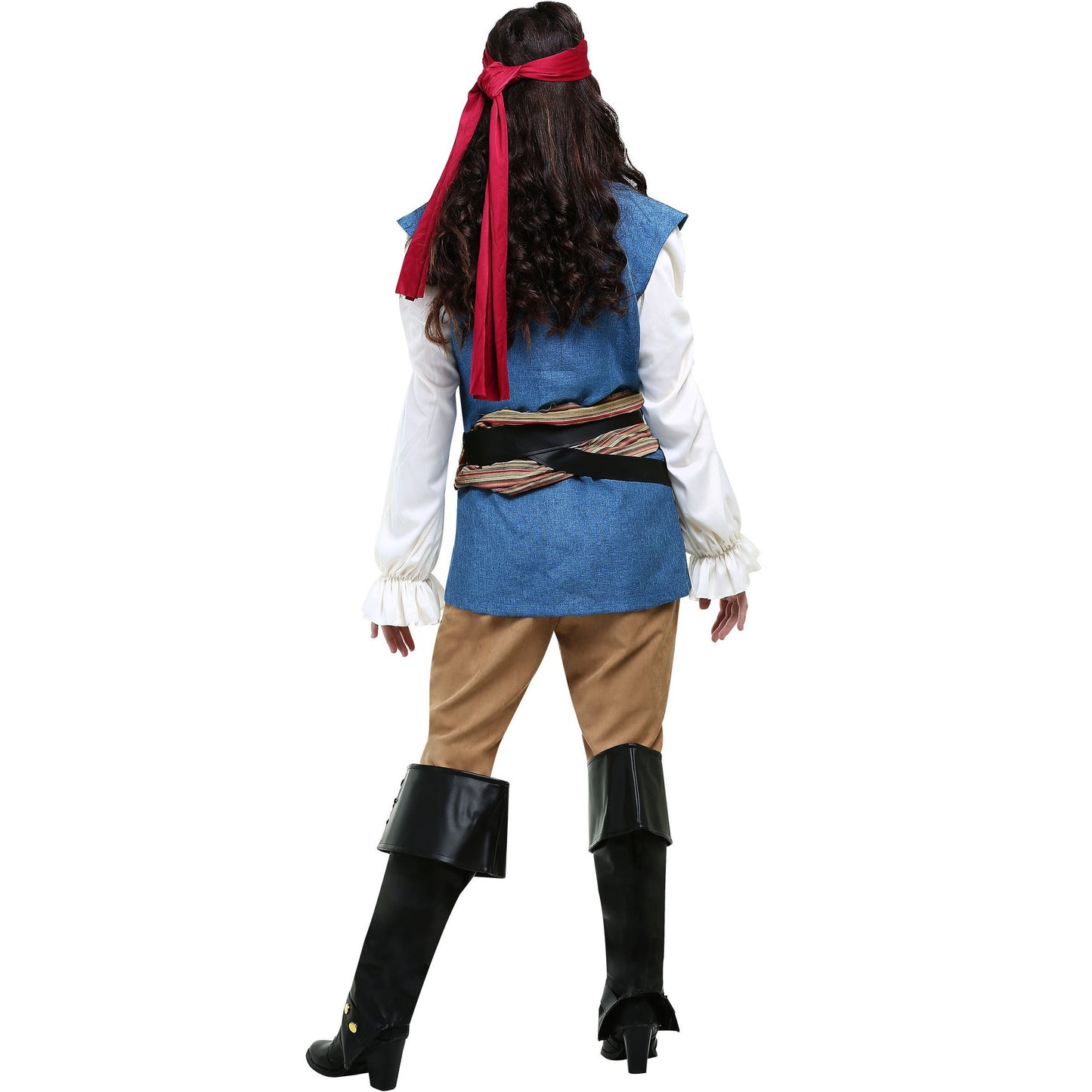 Adult Pirates of The Caribbean Captain Jack Sparrow Costume for Men and Women