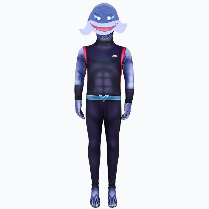 Kids Gantu jumpsuit cosplay Costume Perfect for Children Role Play Stitch Jumpsuit and Headgear Set