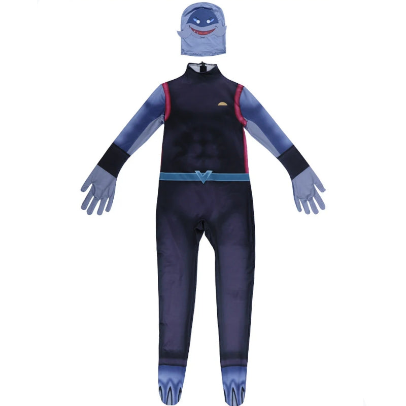 Kids Gantu jumpsuit cosplay Costume Perfect for Children Role Play Stitch Jumpsuit and Headgear Set