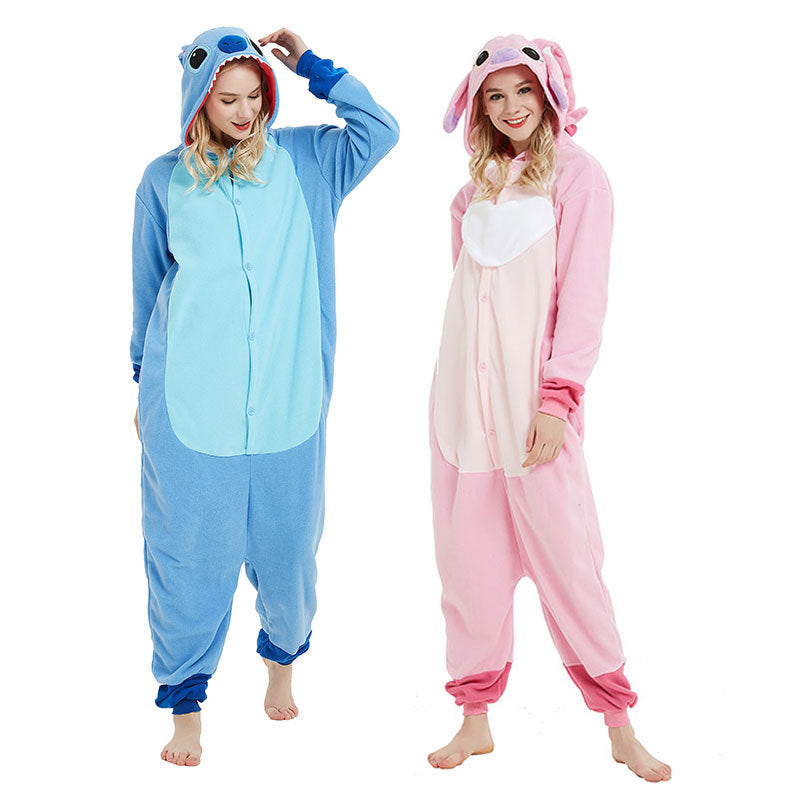 Unisex-Adult Animal Cosplay Costume Adult Onesie Pajamas Cartoon Sleepwear