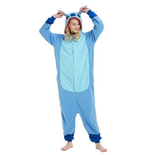 Unisex-Adult Animal Cosplay Costume Adult Onesie Pajamas Cartoon Sleepwear