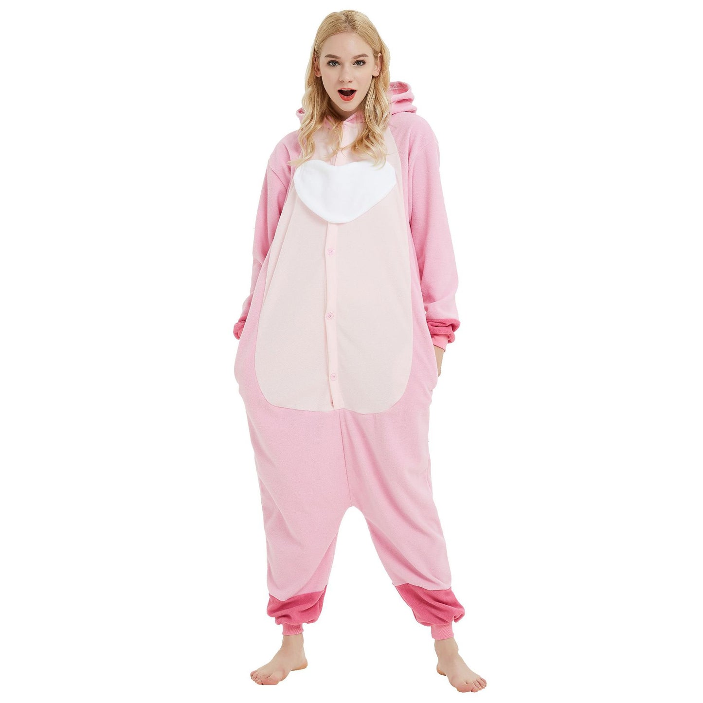 Unisex-Adult Animal Cosplay Costume Adult Onesie Pajamas Cartoon Sleepwear