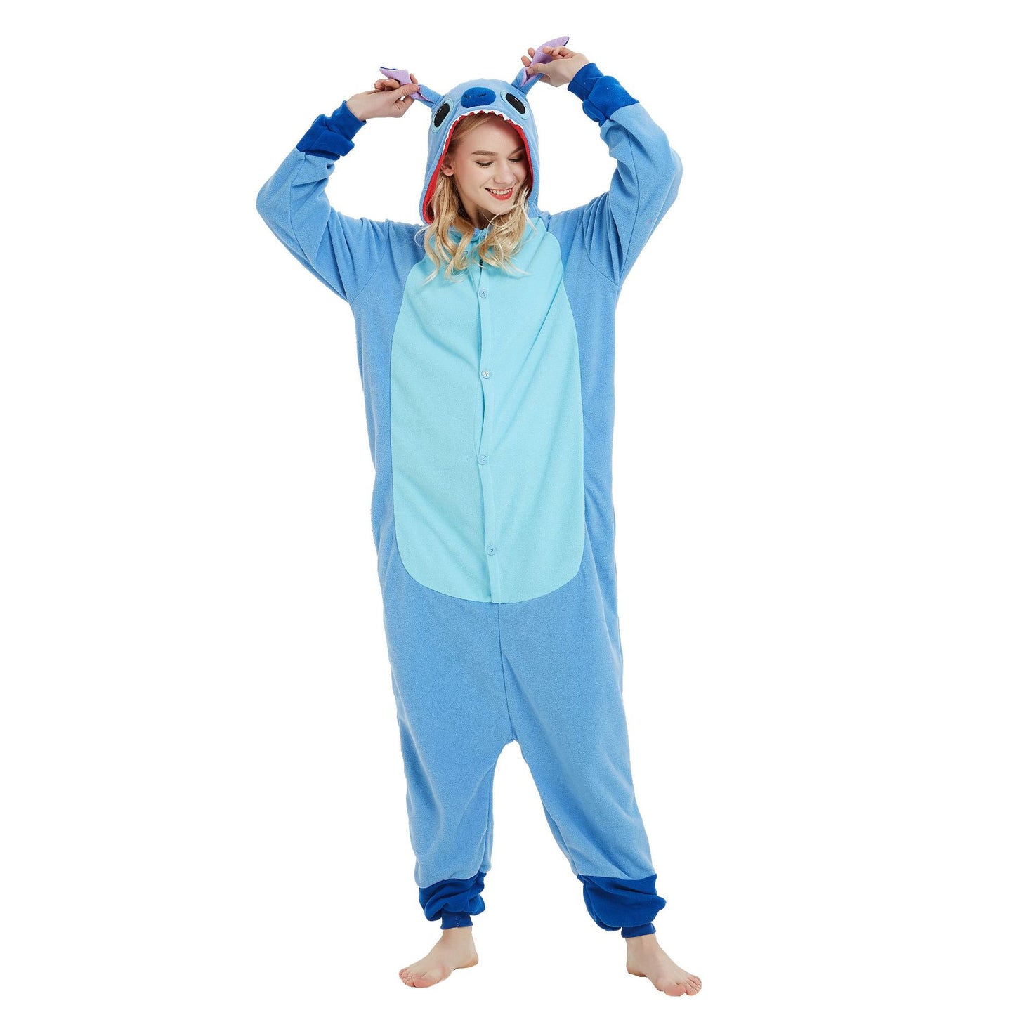 Unisex-Adult Animal Cosplay Costume Adult Onesie Pajamas Cartoon Sleepwear