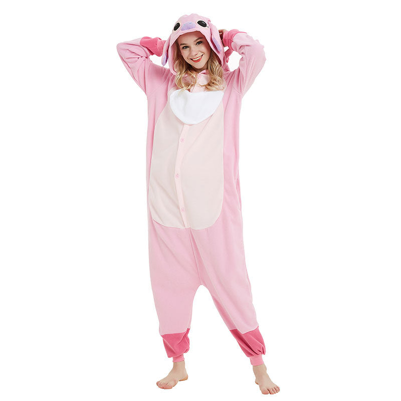 Unisex-Adult Animal Cosplay Costume Adult Onesie Pajamas Cartoon Sleepwear