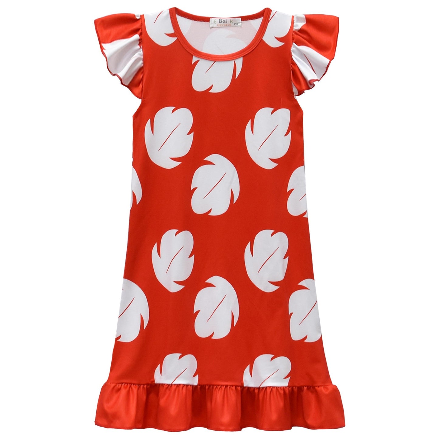 Lilo Pelekai Costume for Girls Christmas Costume for Girls Red Leaf Dress
