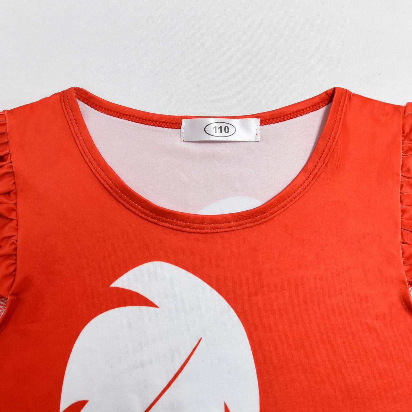 Summer Hawaiian Red Tutu Dress for Girls T-Shirt and Skirt with Bag Birthday Party Gifts