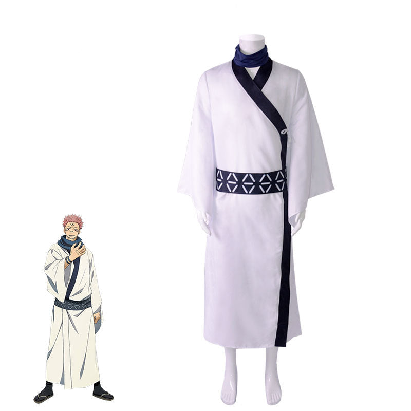 Mens JJK Ryomen Sukuna Cosplay Costumes Adult Outfits Japan Kimono Halloween Anime Clothing