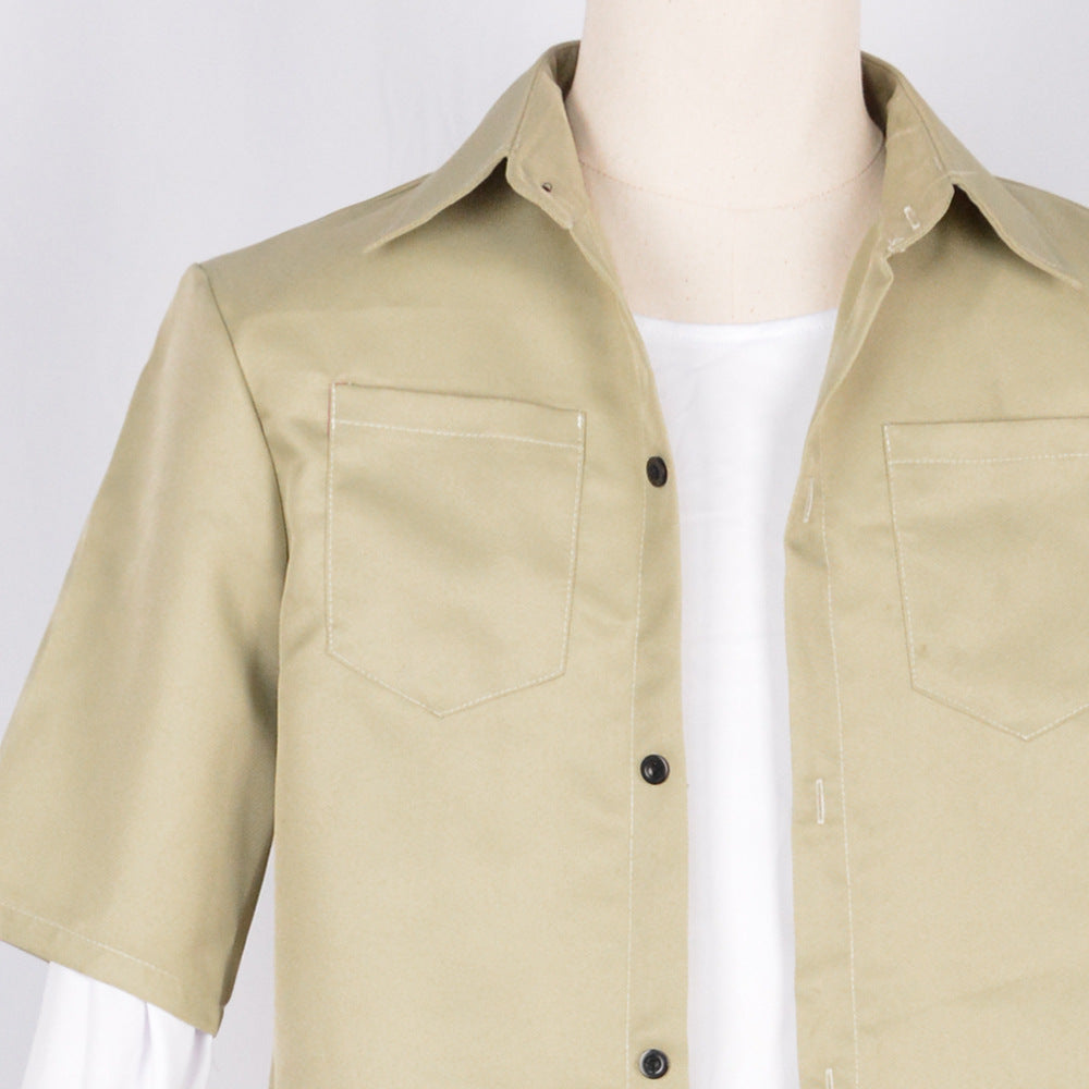 Mens JJK Satoru Gojo Cosplay Costume Casual Suit with Blindfold