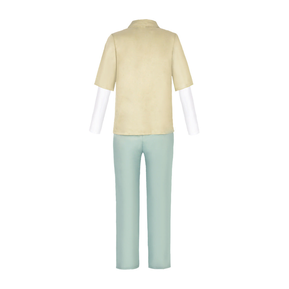 Mens JJK Satoru Gojo Cosplay Costume Casual Suit with Blindfold