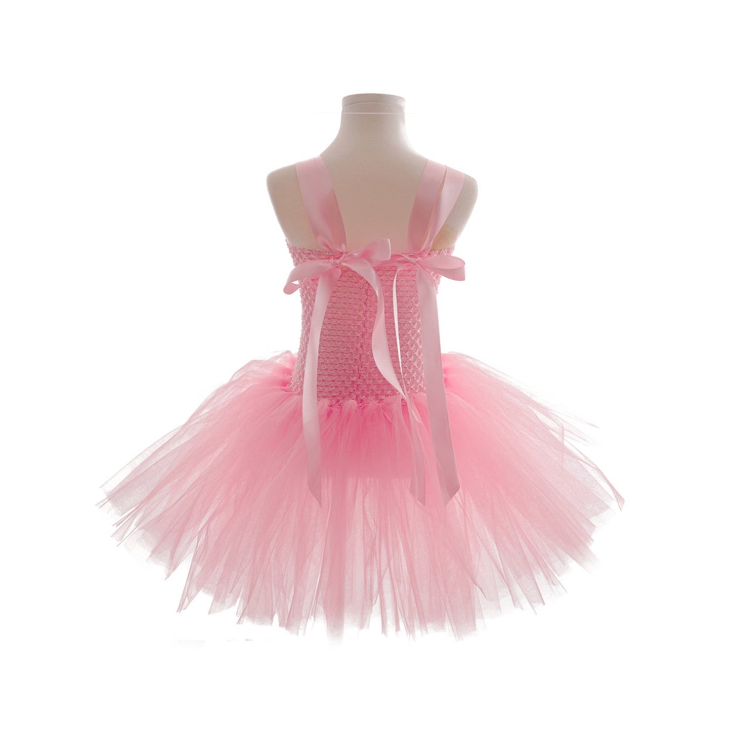 Sprifallbaby Osterhasen-Kostüm für Kinder, Mädchen, Tüll-Patchwork-Unterkleid, Stirnband, Halsband, Schwanz, für 1–12 Jahre