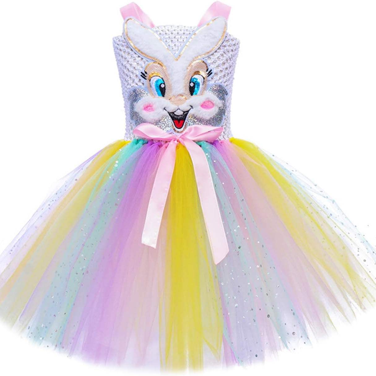 Fulenyi Osterhasenkostüm für Mädchen mit Stirnband – Halloween & Vorschul-Verkleidung