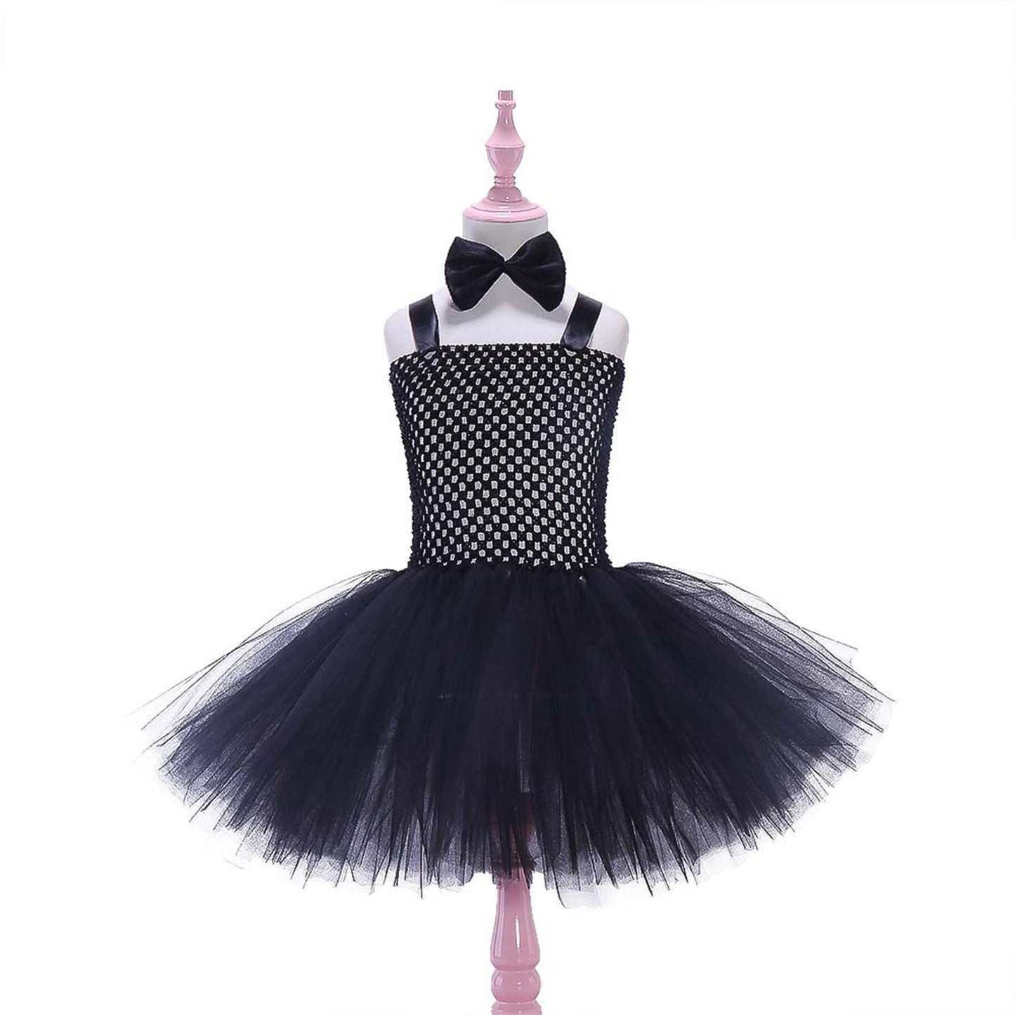 Osterkostüm für Mädchen – A-Linien-Prinzessinnen-Outfit mit Haarband und Fliege