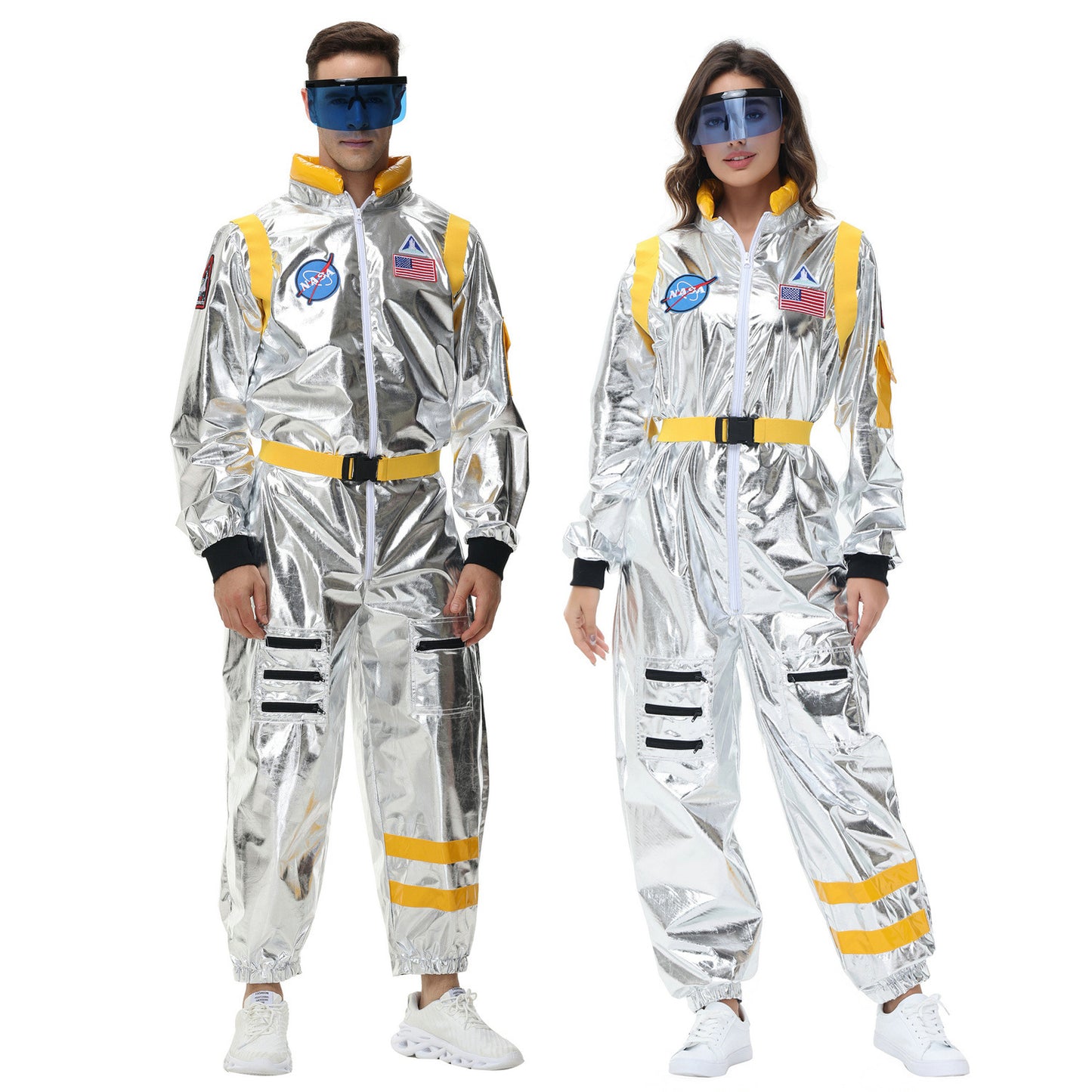 Weltraumpilot-Astronautenkostüm für Kinder und Erwachsene, Party, Halloween, Karneval, Outfit-Set