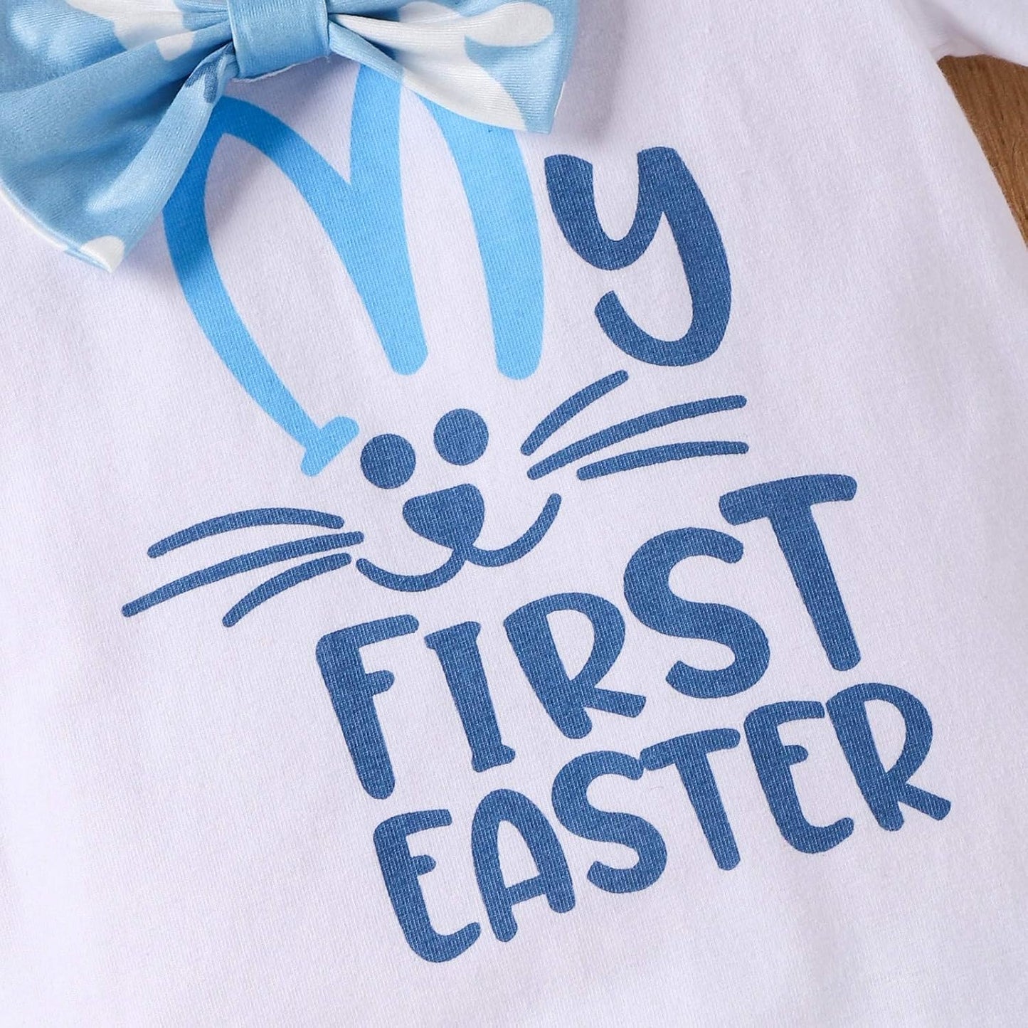 Osteroutfit für Babys Jungen – Mein erster Oster-Strampler + Hose + Mütze