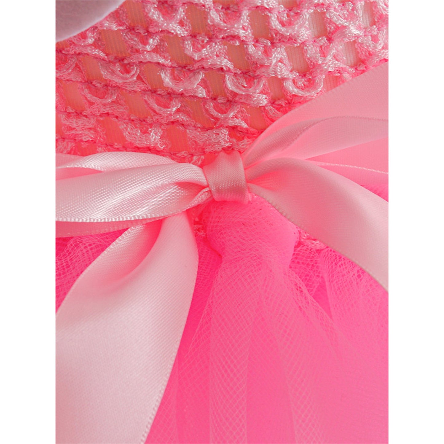 Sprifallbaby Osterhasen-Kostüm für Kinder, Mädchen, Tüll-Patchwork-Unterkleid, Stirnband, Halsband, Schwanz, für 1–12 Jahre