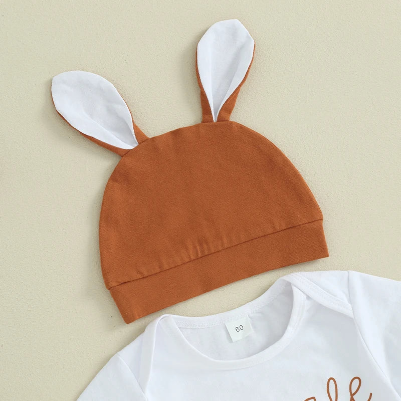 Baby Kuschelhasen Outfit mit Beanie – Perfekt für Ostern