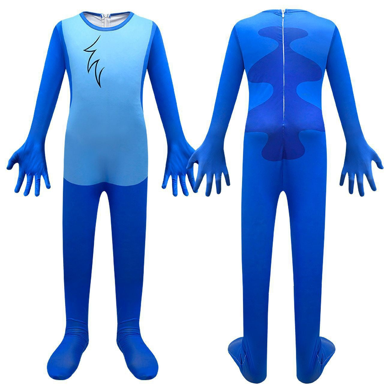 Kids Anime Stitch Jumpsuit with Mask Set Outfit Children Role Play Halloween Cosplay Costume