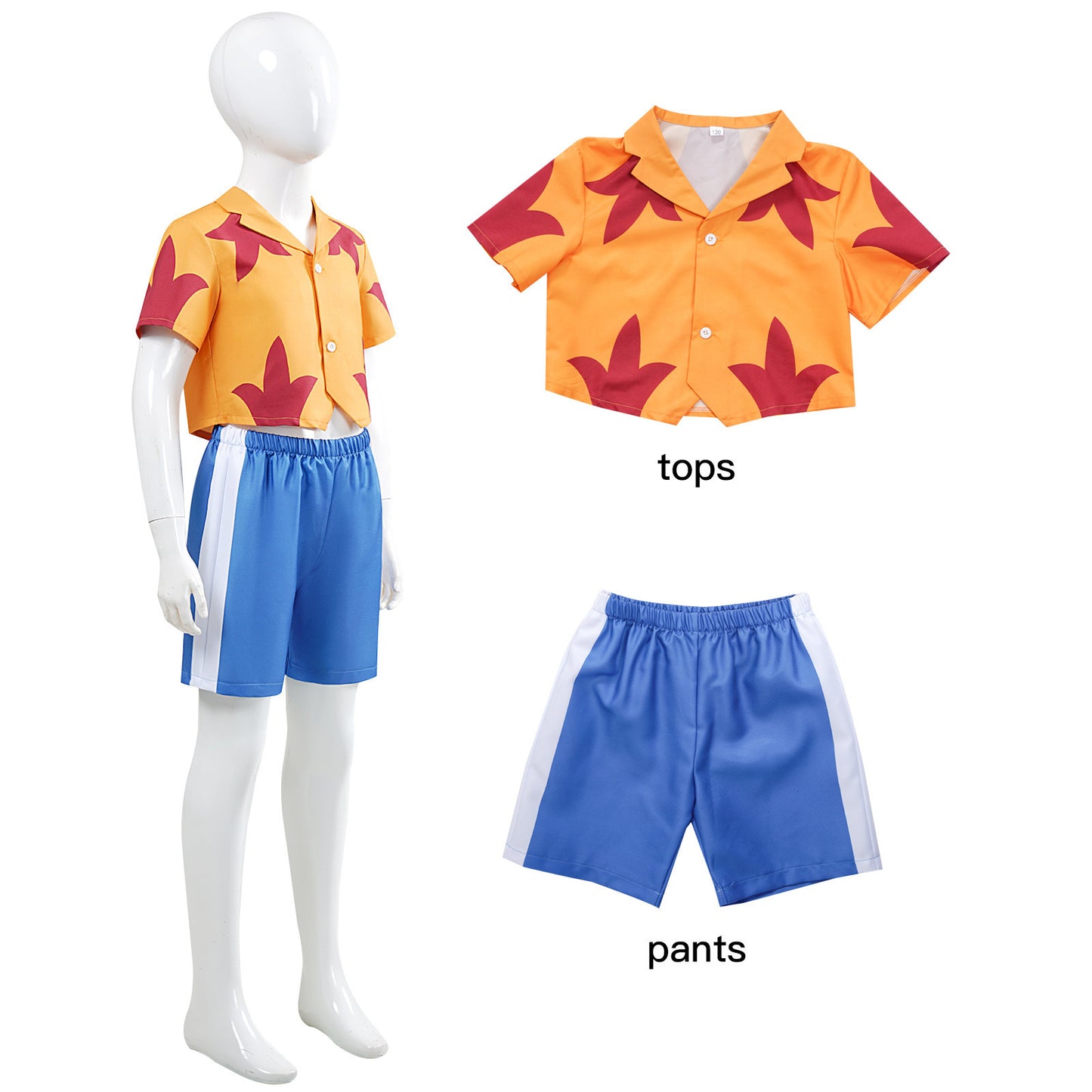 Boys Jumba Jookiba Cosplay Costume Yellow Tops and Blue Pants Set for Boys Birthday Outfit Halloween Party Wear