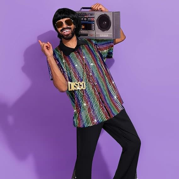 70er Jahre Disco Guy Herrenkostüm-Set für Erwachsene