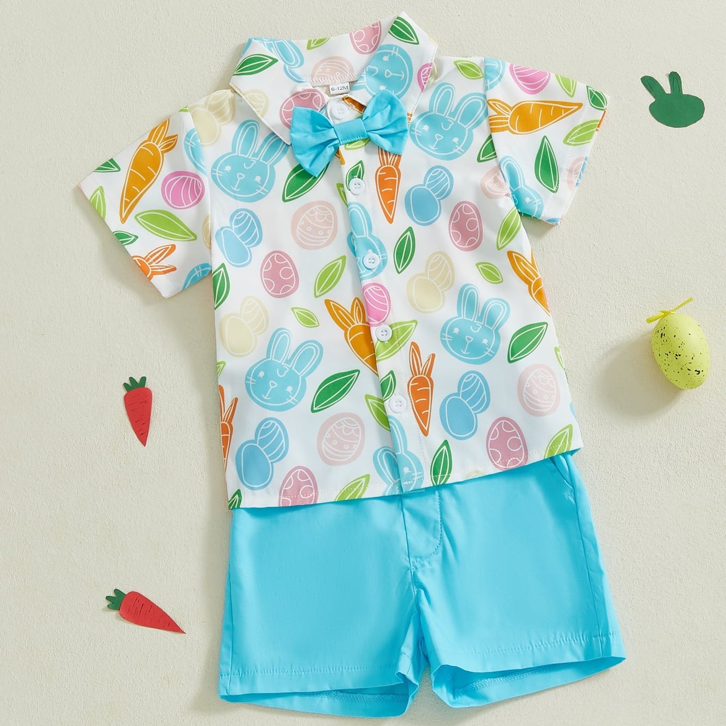 Osterkleidung für Jungen – Lässiges Häschenhemd, 6M-4T