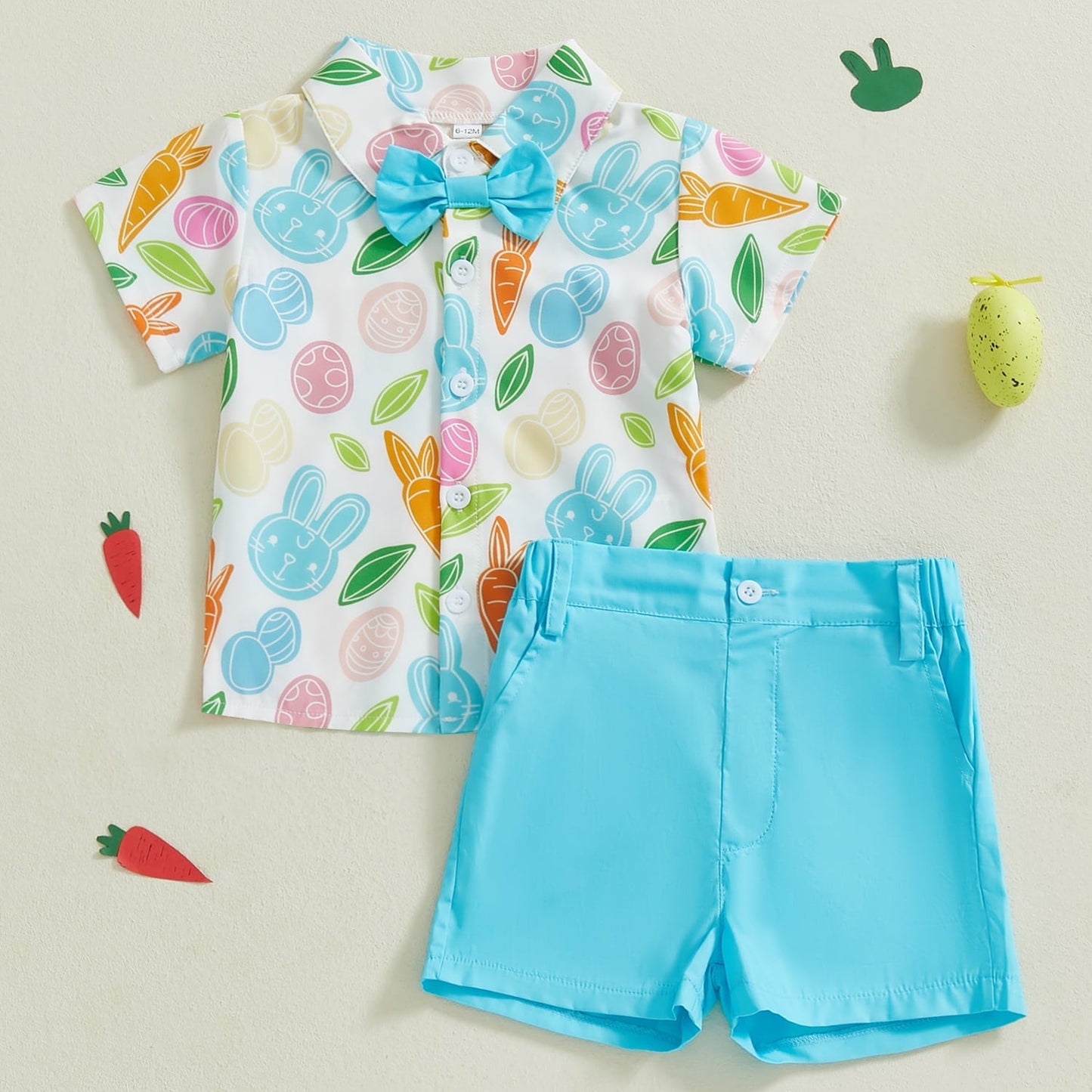 Osterkleidung für Jungen – Lässiges Häschenhemd, 6M-4T