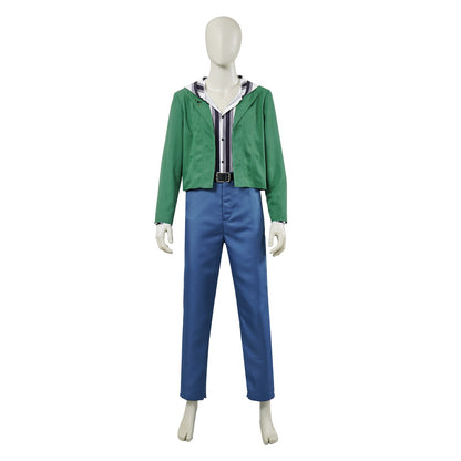 Mens Prince Outfit Jacket Pants Sweatshirt and Belt 4pcs Suit