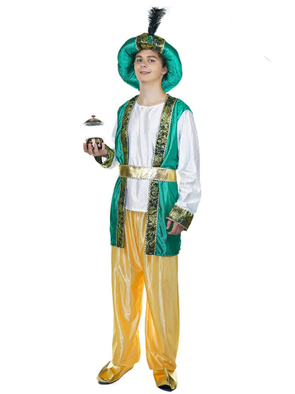 Erwachsene Männer Arabischen König Prinz Cosplay Robe Karneval Maskerade Party Kostüme Halloween Party Cosplay Kostüme